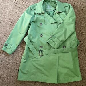 L. L. Bean Green Trench Coat